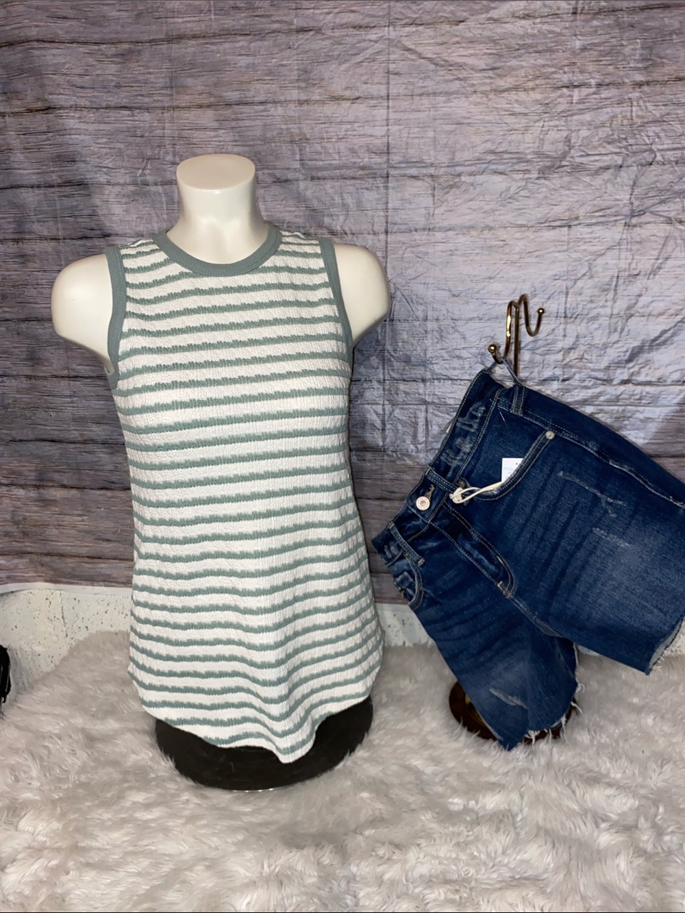 Maurice’s 24/7 Striped Knit Tank Top